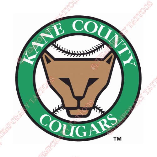 Kane County Cougars Customize Temporary Tattoos Stickers NO.8106